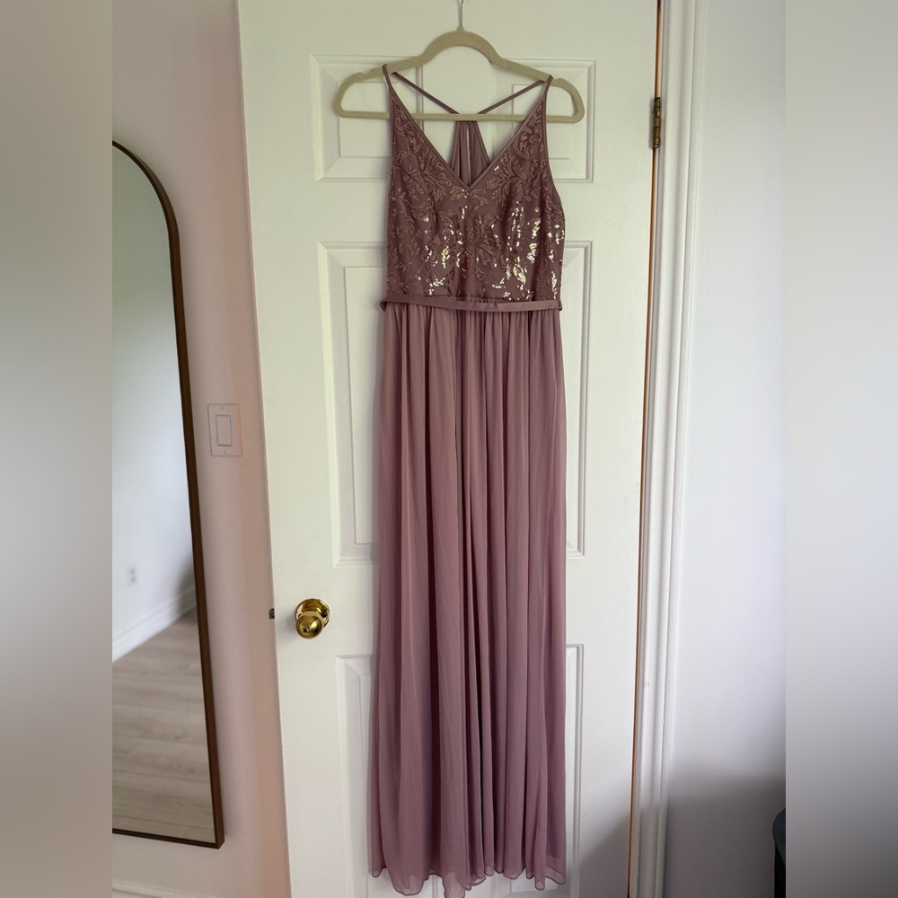 Elegant Mauve Maxi Dress